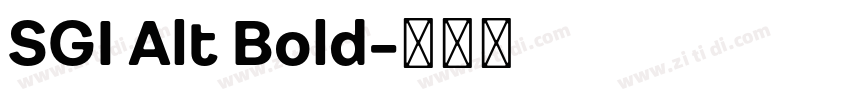 SGI Alt Bold字体转换